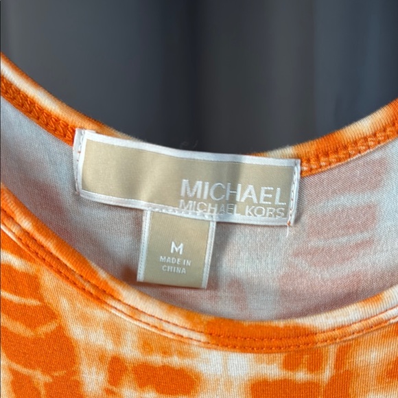 Michael Kors Orange Tie-Dye Maxi Dress - Picture 2 of 4